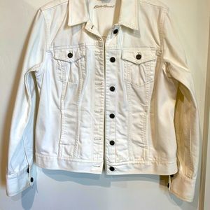 Eddie Bauer white denim jacket